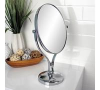 Showerdrape Triton 5X Magnifying Chrome Oval Makeup Vanity Mirror
