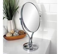 Showerdrape Triton 5X Magnifying Chrome Oval Vanity Mirror In Silver Silver One Size