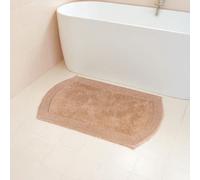 Showerdrape Ultra 100% Cotton Light Grey Bath Mat 800 x 500mm in Brown Showerdrape Brown