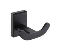 Showerdrape Unity Black Stainless Steel Wall Mounted Robe Hook Showerdrape Black