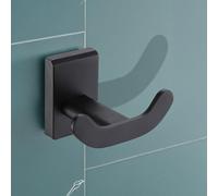 Showerdrape Unity Black Steel Wall Mounted Robe Hook