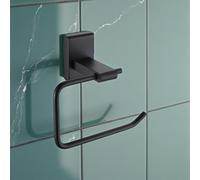 Showerdrape Unity Black Steel Wall Mounted Toilet Roll Holder