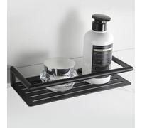 Showerdrape Verso Stainless Steel Black Rectangular Shower Basket
