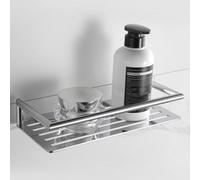 Showerdrape Verso Stainless Steel Chrome Rectangular Shower Basket