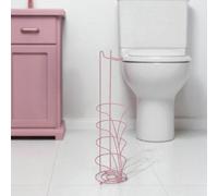 Showerdrape Vertu Pink Toilet Roll Holder & Spare Combo