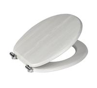 Showerdrape Norfolk Soft Close White Oak Wooden Toilet Seat