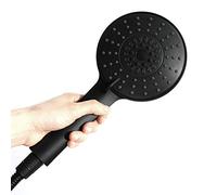 ShowerHandheld Shower Head Set Black Hand Held Showerhead Rainfall Showerhead 3 Spray s Round Hand Shower Head with Shower Hose
