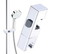 Showerhead Holder - 360-Degree Rotating Non-Slip Bracket Mounting Accessory | ABS Material Shower Bracket Holder 12.5x4.1x2.8cm 65g Compatible With Square Pipes 3x1.8cm Perfect For Family Friends Adul