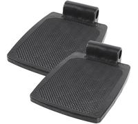 SHOWERORO 1 Pair Universal Wheelchair Foot Rest Replacement, Sturdy Plastic Footplates 1.9cm Hole, Stable Foot Pedal for Elderly and Patient Mobility Support