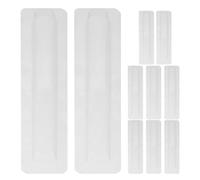 SHOWERORO 10 Pcs Clock Pointer Protective Shells Covers for Wall Clock Hands Plastic Protection Boxes with Easy Installation and Water Resistance 8.46x2.68x0.79 Inches