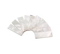 SHOWERORO 10 Pcs White Shell Guitar Dot Inlays 36x12x1mm Fretboard Marker Blocks Set for Fingerboard Inlay Material Acoustic Guitar Accessories