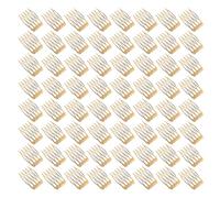 SHOWERORO 100pcs Handmade Hair Accessories Gold DIY Blank Slide Combs for Crafts Wedding Veil Crowns Bridal French Twist Hair Combs