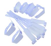 SHOWERORO 100PCS Hospital Wrist Identification Bands Disposable Medical Id Bracelets for Adults and Elderly Comfortable Patient Safety Wristbands for Reliable Hospital and Event Use