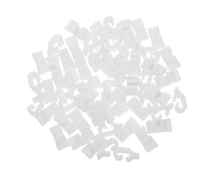 SHOWERORO 100pcs Pet Cage Safety Clips Wire Cage Buckle Wear-resistant Secure Locking Mechanism Plastic Fasteners for Outdoor Travel Bunny Fence Accessories