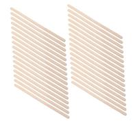 SHOWERORO 100pcs Wooden Waxing Sticks Applicators Round Edge Wax Sticks Spatula for Hair Removal Full Body Beauty and Eyebrow Grooming