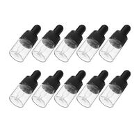 SHOWERORO 10Pcs 5Ml Black Glass Essential Oil Dropper Bottles with Pipette, Liquid Dispensers for Aromatherapy, and Cosmetic Refill Containers
