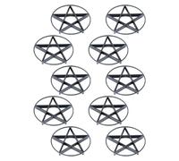 SHOWERORO 10pcs Black Pp Plant Pot Risers with Ventilation Feature to Prevent Root Rot, Suitable for Bonsai and Plant Pots, for Garden and Outdoor Use