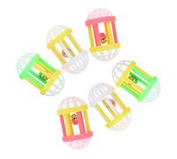 SHOWERORO 10pcs Cat Teasers Kitten Interesting Cat Teaser Safe for Not Easy to Bite Plastic Unique Shape Interactive Play for Pet Owners Random Color