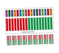 SHOWERORO 10pcs Kalimba Stickers for Beginners Piano Stickers Key Portable Scale Piano
