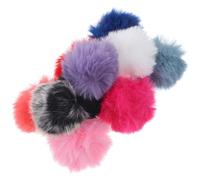 SHOWERORO 10pcs Lavalier Microphone Windscreens Windproof Furry Mic Covers Elastic Bands for Outdoor Interview Use, Mini Wireless Mic Wind Screen Muff Set in 10 Colors