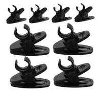 SHOWERORO 10pcs Microphone Clip for Lapel Mic Holder Clips Black for Lavalier Mic Shirt Microphone Mount