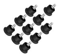 SHOWERORO 10Pcs Office Chair Stopper with Thick Mushroom Wheels, Furniture Leg Plugs Floor Protectors, Anti-Scratch Chair Glide for Hardwood and Laminate Floors