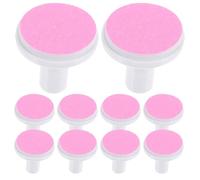 SHOWERORO 10Pcs Pink Electric Nail File Replacement Pads Nail Grinding Tool Bits for Adult Trimmer Salon Manicure Pedicure Accessories