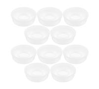 SHOWERORO 10pcs Plastic Pet Food Storage Container Lids with Leak-proof Screw Cap for 20-25l Paint Storage Cans and Chicken Feeders, Airtight White Plastic Covers for Industrial Use