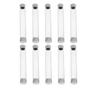 SHOWERORO 10pcs Plastic Storage Tube Portable Eyelash Tool Holder Box Cylindrical Design Keeps Tips Sharp Avoids Scratches Women Home Use