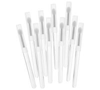 SHOWERORO 10pcs Silicone Lip Brush Set with Lids Mini Lipstick and Lip Gloss Applicators Portable Makeup Brushes for Balm Scrub and Travel Use