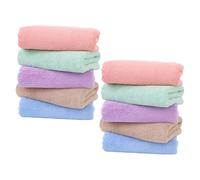 SHOWERORO 10pcs Small Pet Bedding Flannel Fleece Mat 30x30cm Washable Absorbent Cage Liner Pad for Rabbits and Rodents Soft Microfiber Pet Mat for Guinea Pigs and Hamsters