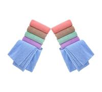 SHOWERORO 10pcs Soft Flannel Hamster Bedding Towels 30x30cm Washable Cage Liners for Small Pets Guinea Pigs and Rodents Absorbent Pet Bath Towels with Stylish Attractive Design
