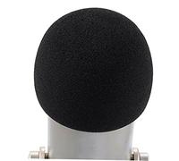 SHOWERORO 10Pcs Thicken Voice Tube Cover Ktv Microphone Protector Accessory for Singing Performance and Conference Use Breathable Sponge Material Black