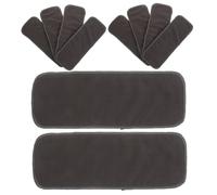 SHOWERORO 10pcs Washable Bamboo Charcoal Diaper Inserts Soft High Absorbency Liners for Newborns Comfortable Reusable Nursing Pads for Daily Use Travel and Sleep