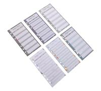 SHOWERORO 120 Sheets A6 Budget Planner Refills with Flower Pattern, 6-Holes Punched Cash Envelope Tracker Inserts for Money Management and Expense Planning