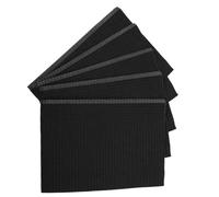 SHOWERORO 125Pcs Disposable Black Nail Art Tablecloths Absorbent Manicure Pads Salon Nail Polish Practice Paper Mats for Expert Use