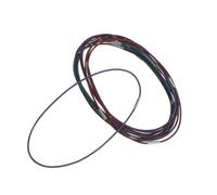 SHOWERORO 12pcs Adjustable Elastic Notebook Bands for Travel Journals Nylon Stretchable Binding Cord for Refillable Diaries Multipurpose Organizer Straps in Blue Black Gray Brown Green