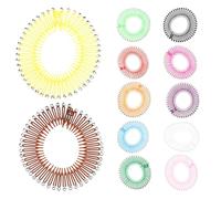 SHOWERORO 12Pcs Colorful Rhinestone Stretch Hair Combs Circle Comb Headbands Zig Wig Elastic Hair Accessories for Women Full Circular Design Random Colors Random Color