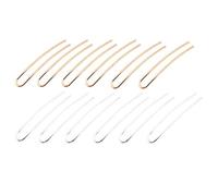 SHOWERORO 12Pcs DIY Hair Pins U-Shape Headdress Accessories, Handmade Crafts Copper DIY Making Supply for Women Girls, Vintage Delicate Hair Ornaments