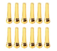 SHOWERORO 12pcs Guitar Bridge Pins Brass Guitar Bridge Pins String Studs Repair Kit for Acoustic Folk
