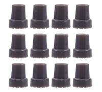 SHOWERORO 12Pcs Heavy Duty 22Mm Rubber Cane Tips Non-Slip Walking Stick Foot Pads Crutch Ends for Seniors Hiking and Rehabilitation Accessories