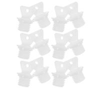 SHOWERORO 12pcs Hot Water Bottle Seal Stoppers with 2.1Cm Inner Diameter and 1.7Cm Height - White Plastic Anti-Leak Replacement Caps for Portable Hot Water Bags in Cold and Heat Therapy