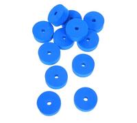 SHOWERORO 12Pcs Lake Blue Drum Felt Pads Double Layer Thick Cushioning Cymbal Washers for Snare and Tom Drum Maintenance Durable Protective Spare Parts for Beginners and Professionals