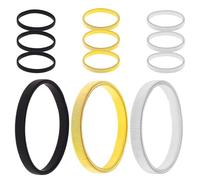 SHOWERORO 12Pcs Men’S Metal Elastic Spring Bracelets Set, Non-Slip Black Gold Silver Arm Shirt Sleeve Holders, Stretchy Metal Armbands for Men’S Fashion and Shirt Sleeve Fixing