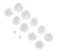 SHOWERORO 12pcs Solid Silicone Stoppers Bulk Set for Salt and Pepper Shaker Plugs, Silicone Sealing Plugs for Bottles, Flower Pots, and Tubes Replacement