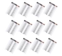 SHOWERORO 12Pcs Waterproof 6D Natural-Look Eyebrow Tattoo Stickers Temporary Fake Brow Transfers for Makeup