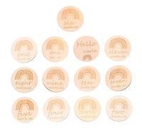 SHOWERORO 13pcs Baby Milestone Cards Birth Month Milestone Cards Birth Commemorate