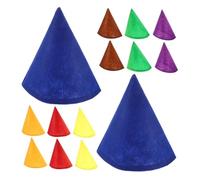 SHOWERORO 14pcs Cone Felt Gnome Hats for Adults and Lightweight Comfortable Party Hats in Vibrant Colors Unique Cone Design for Halloween Christmas Birthday Cosplay Dress Up