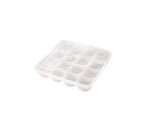 SHOWERORO 16 Cavity Sushi Container Cupcake Boxes Storage Organizer Egg Holder Lid Pp Material