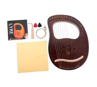 SHOWERORO 16-tone Wooden Lyre Harp Small Harp Instrument Ancient Style for Adults Boys and Girls